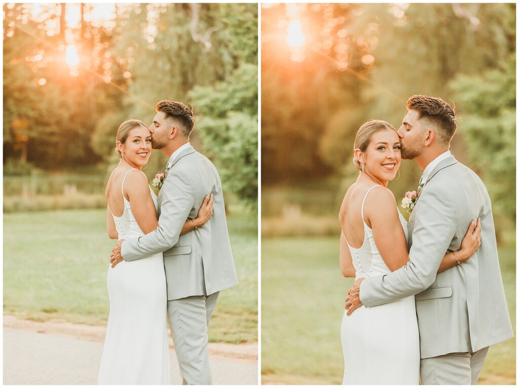 Sunset Wedding Portraits Lincoln, MA Pierce House