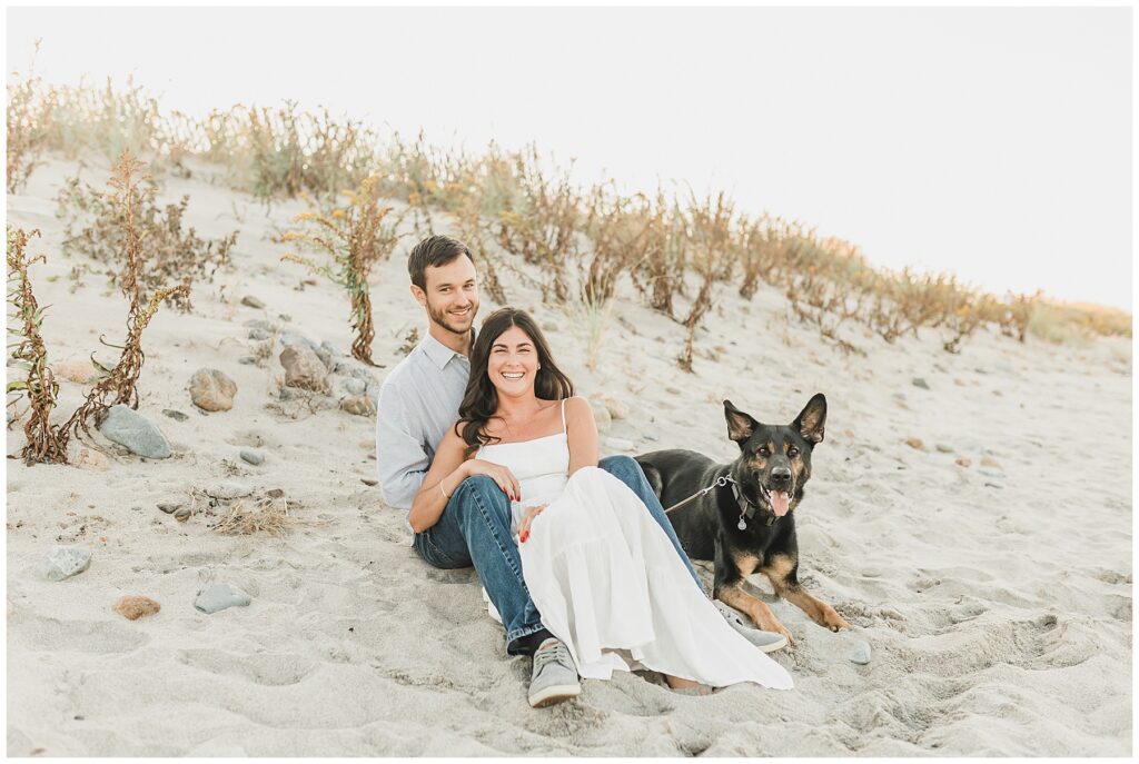 Beach engagement session