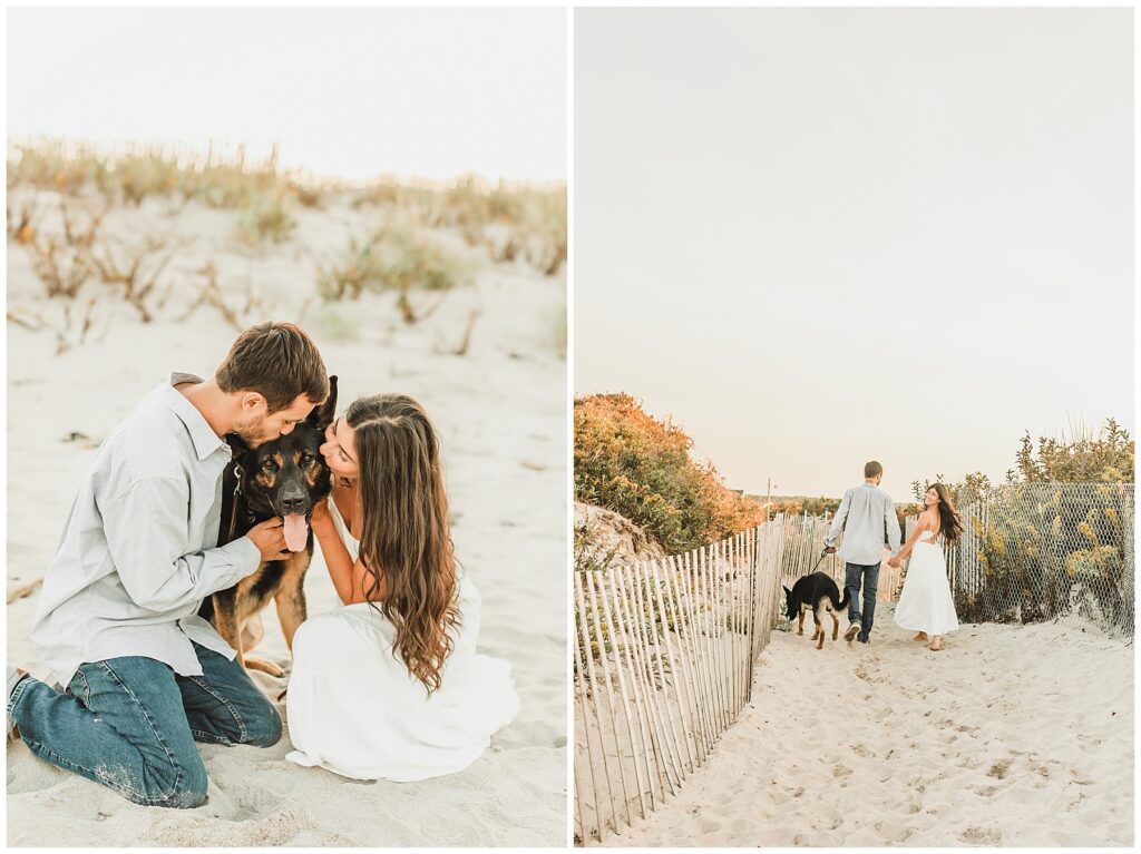 Puppy engagement session