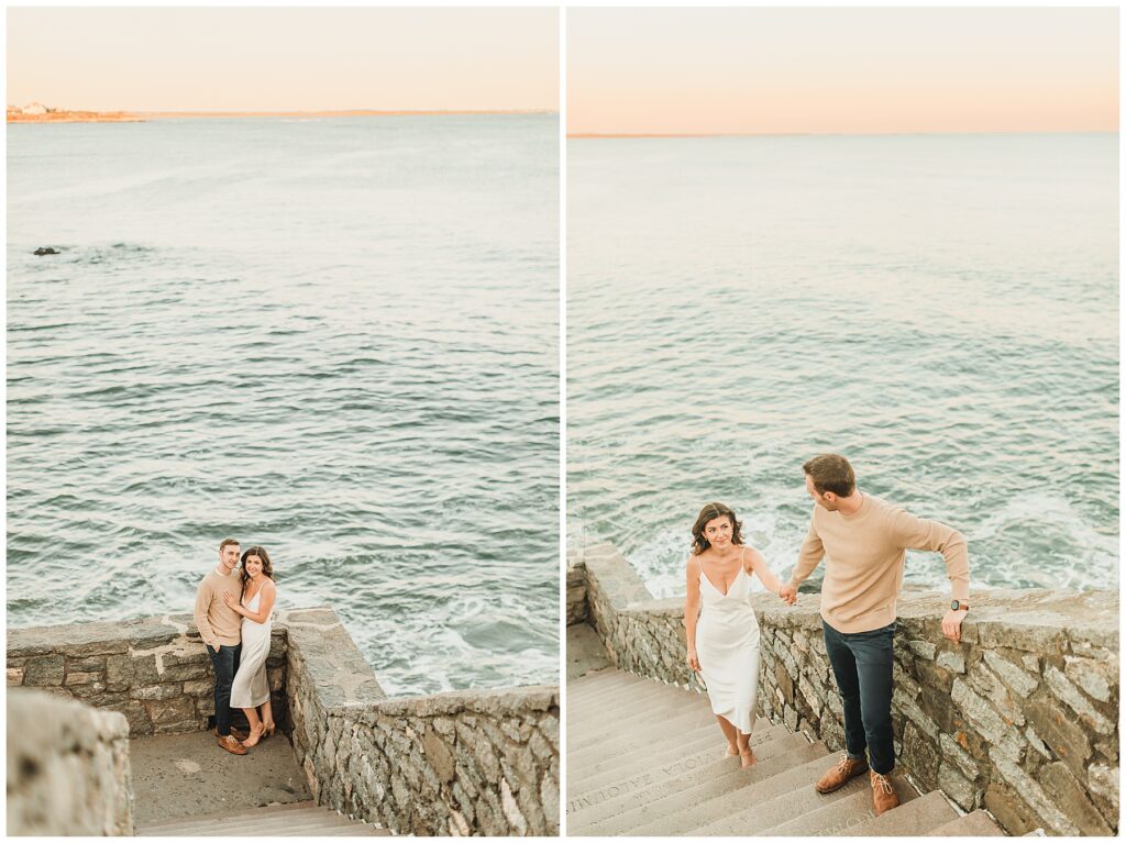 Cliff Walk Engagement Session