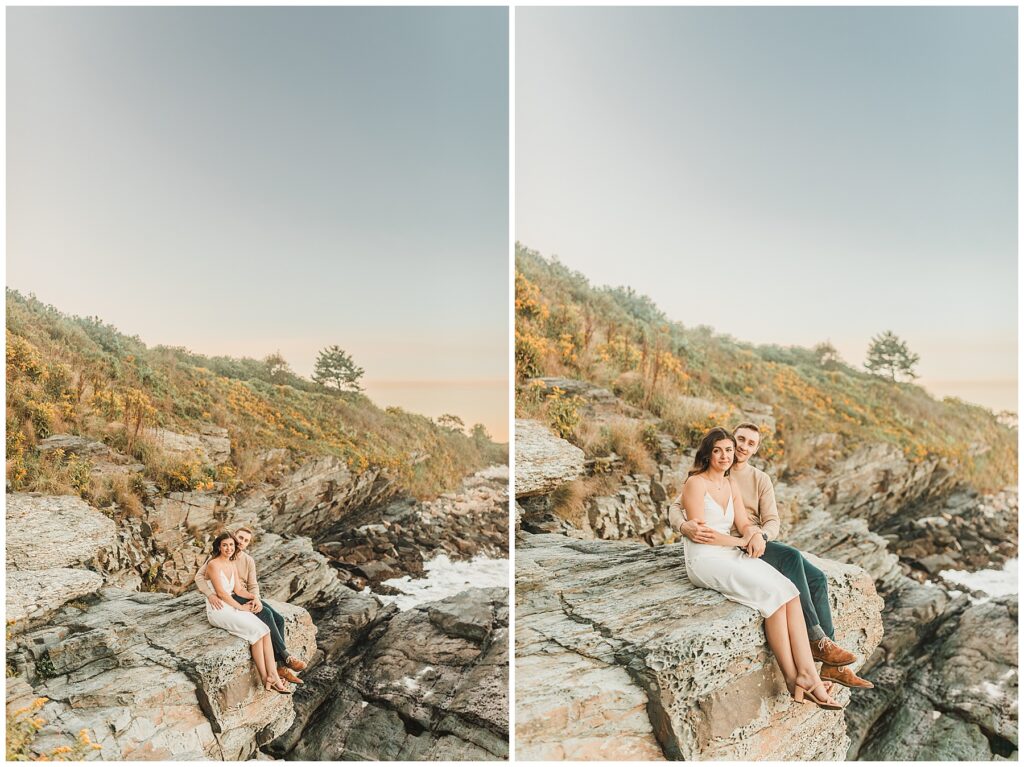 Rhode Island Cliff Walk Engagement Session